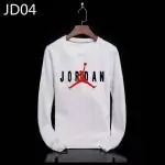 air jordan pulls manche longue col rond jordan big white jd04